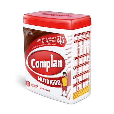 Complan Nutrigro (2-6 Years) Powder - Chocolate Flavour 400 gm (Jar) - Kids Nutrition
