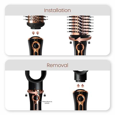 Urban Yog MakeMeeBold 3-in-1 Hot Air Brush Hair Dryer Hair Straightener Volumizer Blow Dryer 800 gm - Hair Dryers