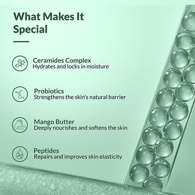 Fixderma Durave Ceramide Moisturizer for Face with Peptide & Mango Butter, Moisturizer 50 gm - Face Moisturizers