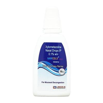 NAM Cold Adult 0.1% Nasal Drops 10ml - Nasal Congestion-Nas