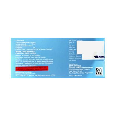 LANSONEED 15 STRAWBERRY FLAVOUR Orally Disintegrating Tablet 10's - Ulcer/Reflux/Flatulence-Aaa