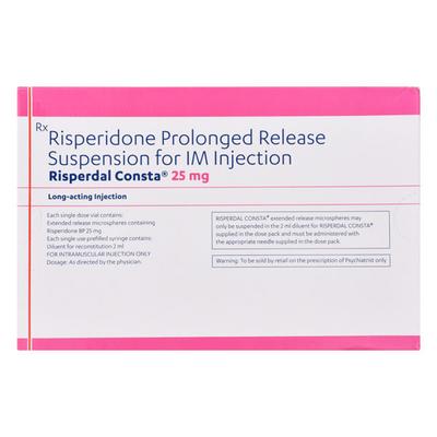 Risperdal Consta 25mg Injection(Pfs) 2ml - Schizophrenia-Aps