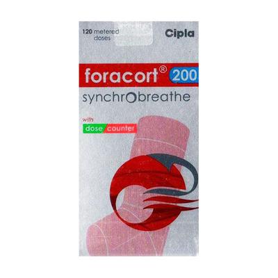 FORACORT 200 SYNCHROBREATHE WITH DOSE COUNTER 120md Inhaler 7.2g - Asthma/COPD-Ast