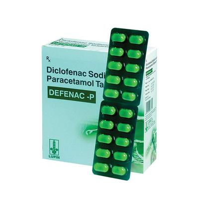 DEFENAC P GREEN Tablet 10's - Pain relief-Nsa