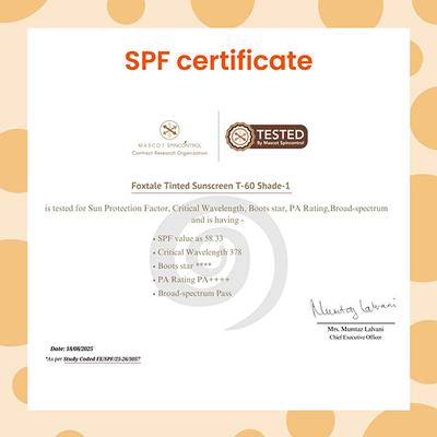 Foxtale Perfect Match Tinted Fluid Susncreen (Caramel) 50 ml - Body Sunscreen