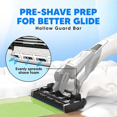 Letsshave Pro 6 Portable Trial Kit For Men, Pro 6 Prortable Razor With Shave Foam 200G 1's - Grooming Kits