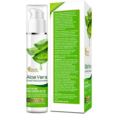 Oriental Botanics Aloe Vera, Green Tea & Cucumber SPF 30 Mattifying Moisturizer 50 ml - Face Moisturizers
