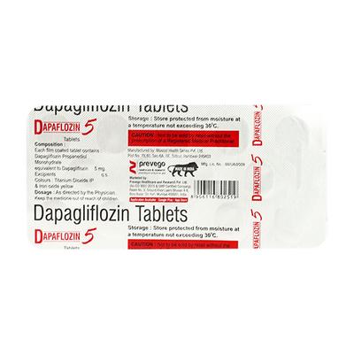 DAPAFLOZIN 5 Tablet 14's - Diabetes-Ant