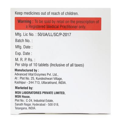 Enzase 25000 Tablet 10's - Digestion-Dig