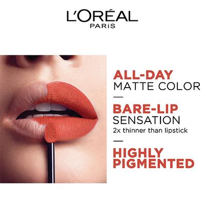 L'Oreal Paris Rouge Signature Matte Liquid Lipstick 130 I Amaze 7 Gm - Lipsticks