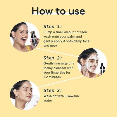 Quench Botanics Yuzu Fine Vit C Foaming Face Wash, Korean Skin Care 100 ml - Scrubs & Exfoliants