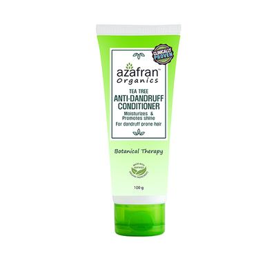Azafran Organics Tea Tree Conditioner 100 gm - Hair Lotions & Tonics