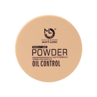 Matt Look Perfect Look Powder 2 in 1 Formula Oil Control, Powder + Base Concealer, Ivory 20 gm - Compact Powder