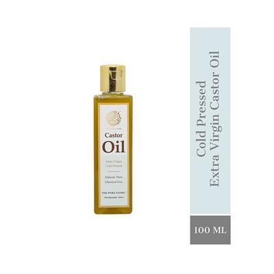 The Pure Story Castor Oil Pure Natural, Extra Virgin Cold Pressed 100ml - Hair Oils