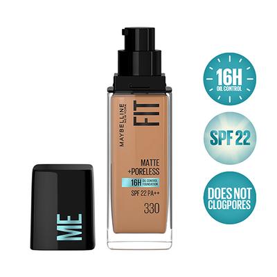 Maybelline New York Fit Me Matteplus Poreless 16h Oil Control SPF 22 Liquid Foundation 330 30ml - Foundation