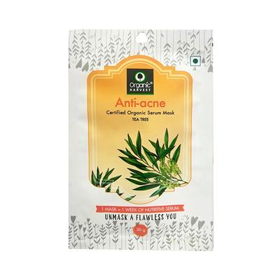 Organic Harvest Serum Face Sheet Mask - Anti-acne (Tea Tree) 20 gm - Sheet Masks