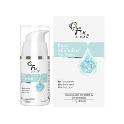 Fixderma Pore Minimizer Face Serum with 20% Niacinamide for Deep Hydration & Skin Soothing 10 gm - Face Serum