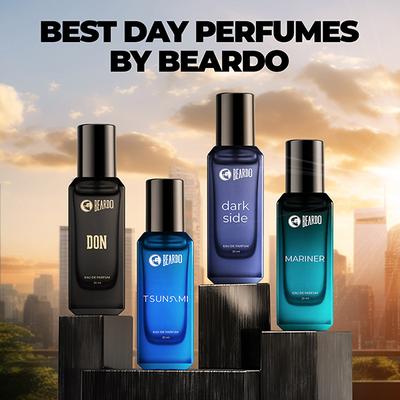 Beardo Assorted Perfume Giftset for Men Tsunami, Dark Side, Mariner and Don 4 x 20ml 1's - Men Perfumes (Edt/Edp)