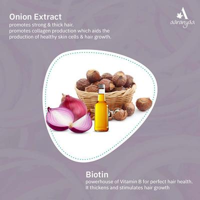 Aaranyaa Vedic Shampoo with Biotin and Onion Oil 250 ml - Shampoos