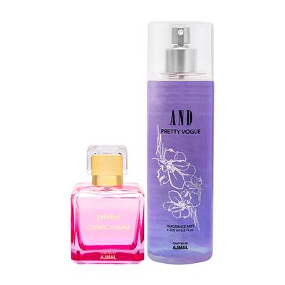 Global Desi Cosmic Charm EDP FT & AND Pretty Vogue Body Mist 250 ml - Body Mist/Spray