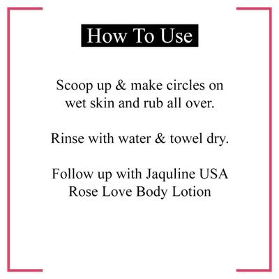 Jaquline USA Rose Love Body Scrub 200 gm - Scrubs & Exfoliants