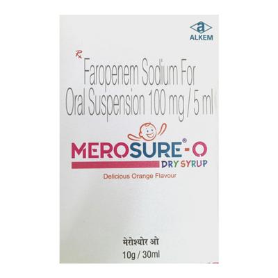 MEROSURE O DELICIOUS ORANGE FLAVOUR Dry Syrup 30ml - Bacterial Infections-OAB