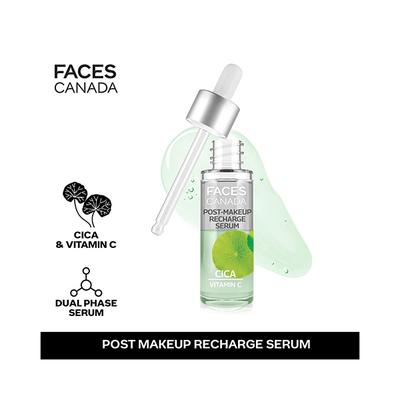 Facescanada Post-Makeup Recharge Serum Cica Vitamin C Nourished, Calm Skin 27ml - Face Serum