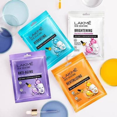 Lakme Solutions Sheet Mask Anti-Aging With Pro Retinol C Complex 25 ml - Sheet Masks