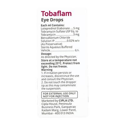 Tobaflam Eye Drops 5ml - Eye Infections-Eaa