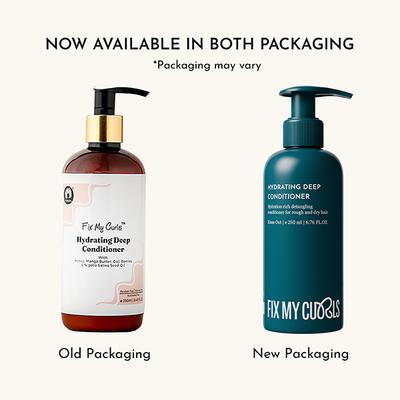 Fix My Curls Hydrating Deep Conditioner for Curly, Wavy, Dry, and Frizzy Hair Leave In Conditioner and Hair Mask 250 ml - Hair Sets & Kits