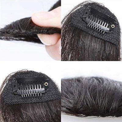 Bronson Professional Hair Extensions Clip-in Bangs Fringe Natural Black No 3 1's - Hair Clips/Bands