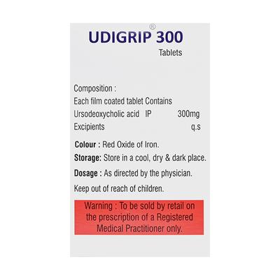 UDIGRIP 300 Tablet 10's - Cholelithiasis/Gall Stones