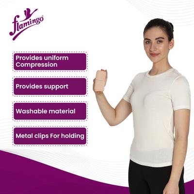 Flamingo Flamicrepe Cotton Crepe Bandage B.P. (OC - 2044) (5 cm x 4 m) - Bandages & Dressings