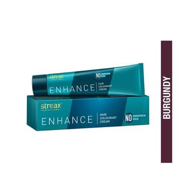 Streax Professional Enhance Ammonia PPD Free Hair Colourant Cream - Burgundy 3.16 90 gm - Crème