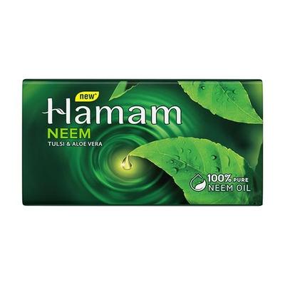 Hamam Neem Tulsi and Aloevera Soap Bar 150 gm - Soaps