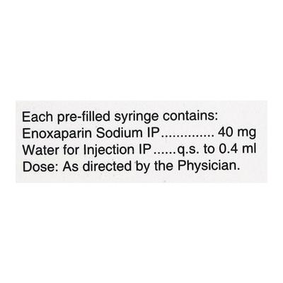Evaparin 40mg Prefilled Syringe 0.4ml - Blood Clot-Ant