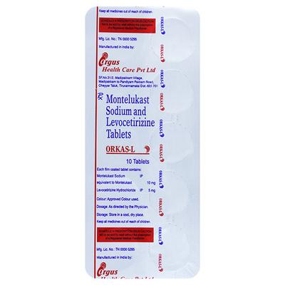 ORKAS L Tablet 10's - Allergies-Ant