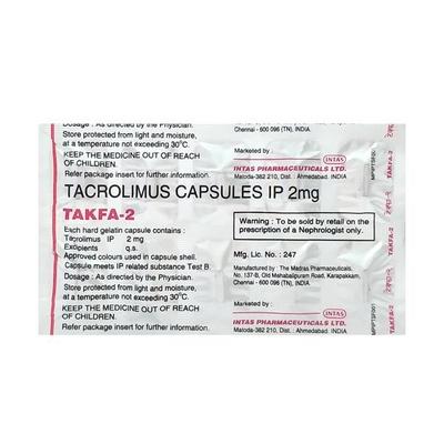 Takfa 2mg Capsule 10'S - Auto Immune Disease-Imm