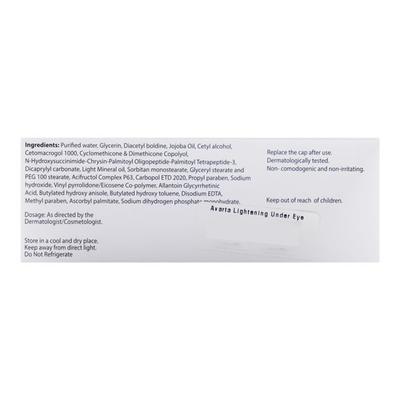 Avarta Lightening Under Eye Cream 10gm - Dry Skin-Oth