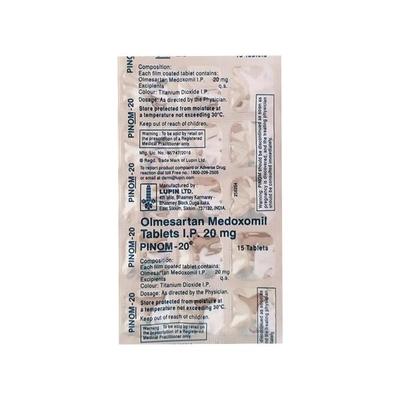 Pinom 20mg Tablet 15'S - Hypertension-Ang