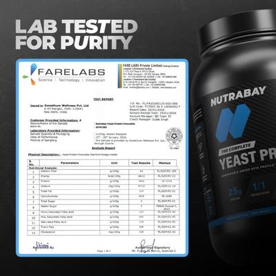 Nutrabay Yeast Protein Powder - Rich Chocolate Creme 1 kg - Whey Proteins