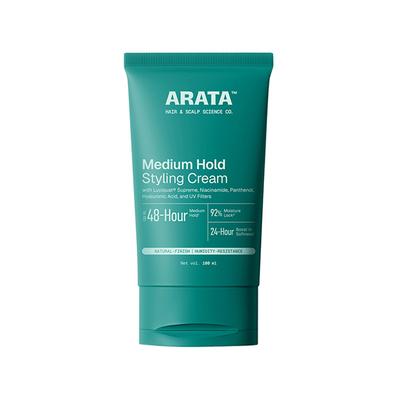 Arata Natural Styling & Hold Hair Cream With Organic Flaxseed & Olive Oil 100 ml - Hair Gels & Waxes