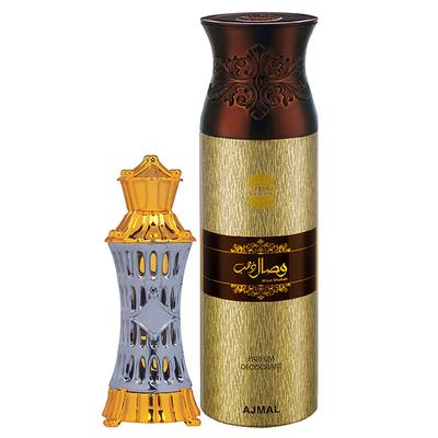 Ajmal Mizyaan Concentrated Perfume Oil Oriental Musky And Wisal Dhahab Deodorant Fruity Floral Fragrance 214 ml - Perfumes (Edt/Edp)