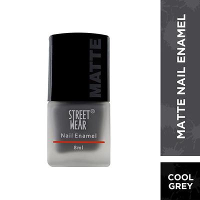Streetwear Nail Enamel (Matte) - Cool Grey 8 Ml - Nail Polish