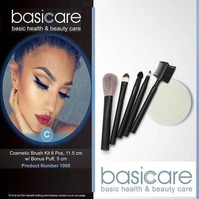 Basicare Cosmetic Brush Set 6's - Face Brush