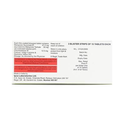 Vinicor D 50mg Tablet 10'S - Hypertension-Bet