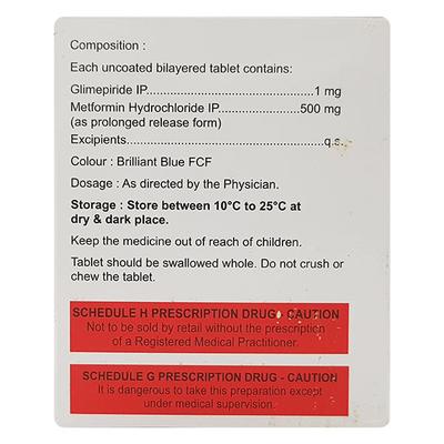 APRIGLIM M 1mg Tablet 15's - Diabetes-Ant