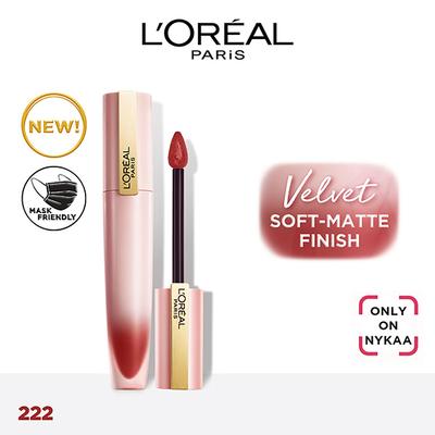 L'Oreal Paris Chiffon Signature Liquid Lipstick, 222 Impassion 7 ml - Liquid Lipsticks