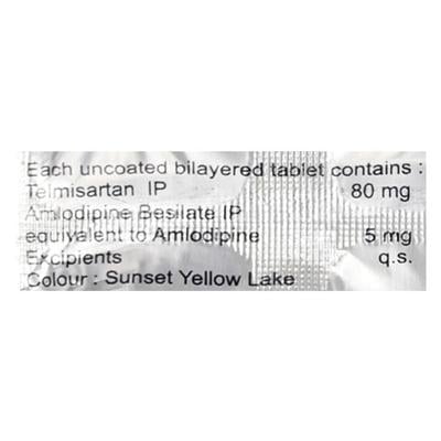 Eritel AM 80mg Tablet 15'S - Hypertension-Ang