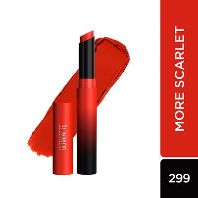 Maybelline New York Color Sensational Ultimattes Lipstick, 299 More Scarlet 1.7 gm - Lipsticks